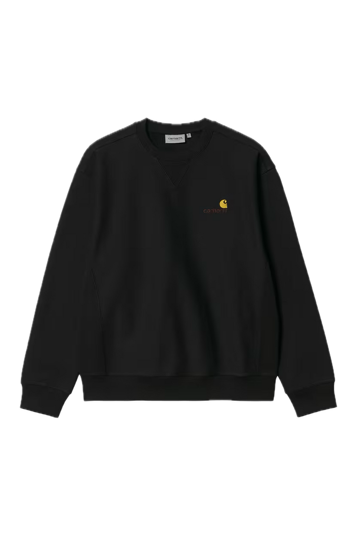 AMERICAN SCRIPT SWEAT BLACK