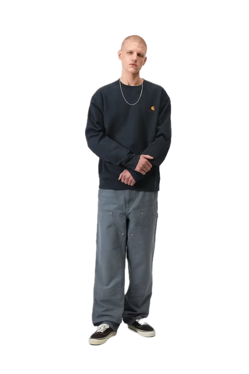 Carhartt American Script Crewneck Deep Night Fit