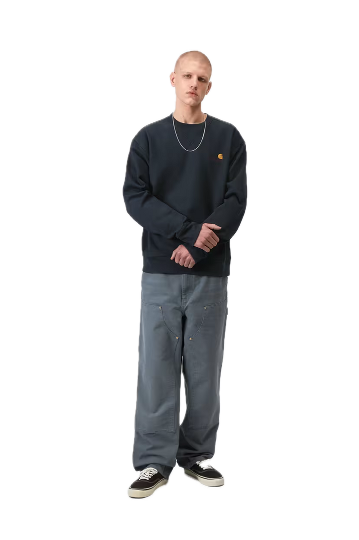 Carhartt American Script Crewneck Deep Night Fit
