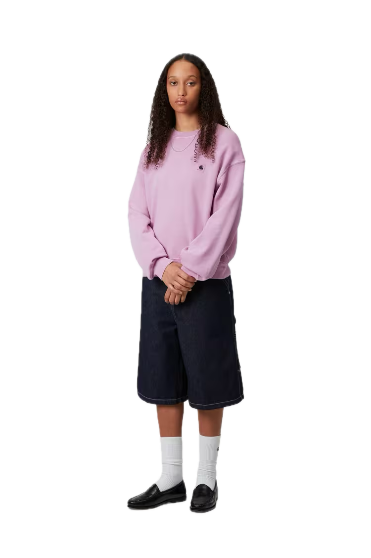 CARHARTT W'NELSON SWEATSHIRT GENTLE PURPLE GARMENT DYED FIT