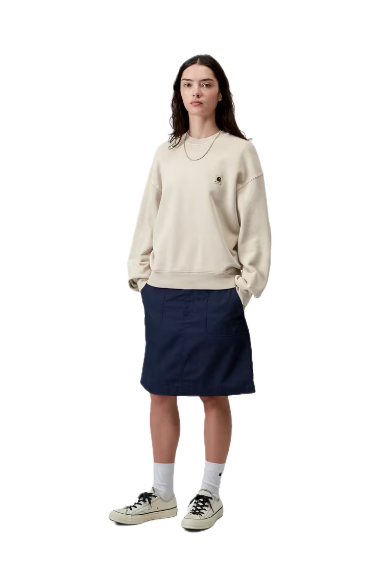 CARHARTT W'NELSON CREWNECK STONE GARMENT DYED FIT
