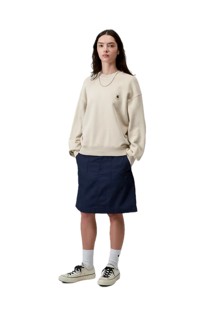 CARHARTT W'NELSON CREWNECK STONE GARMENT DYED FIT