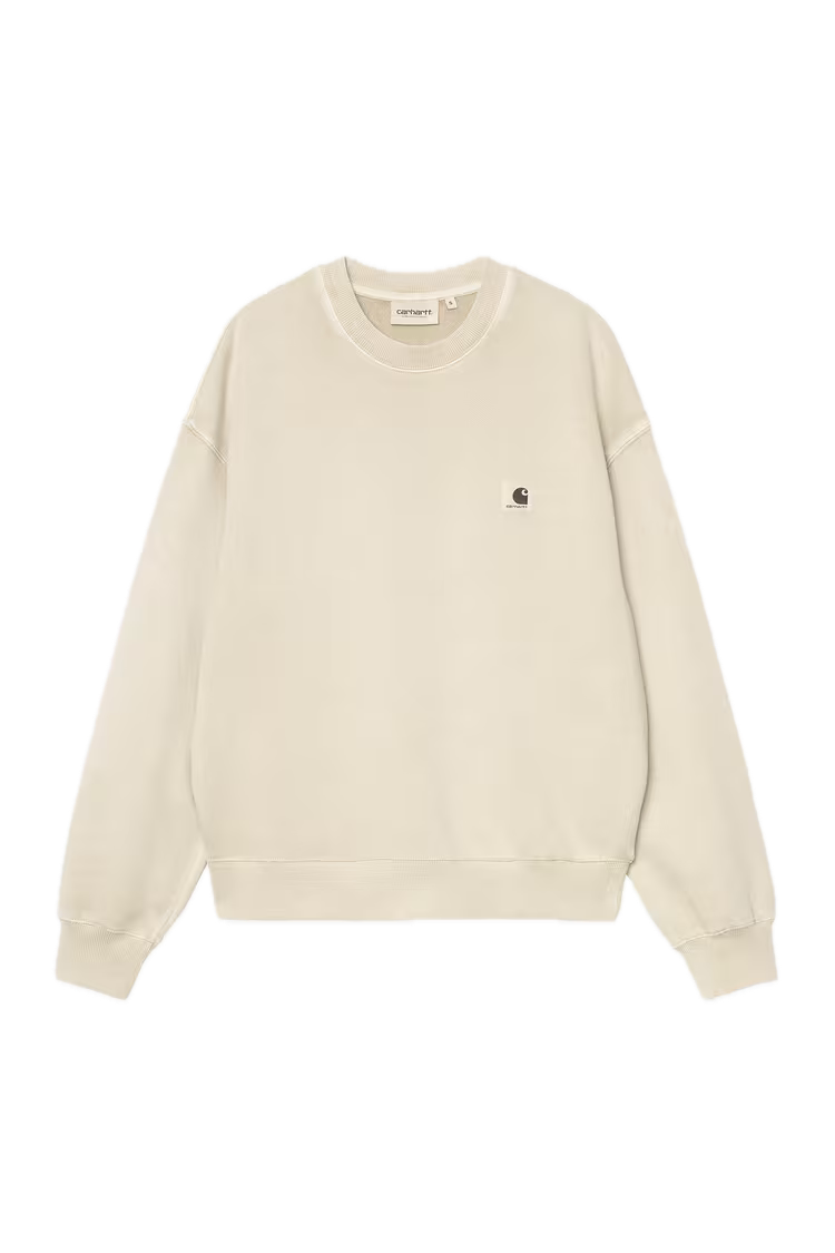 CARHARTT W'NELSON CREWNECK STONE GARMENT DYED FRONT