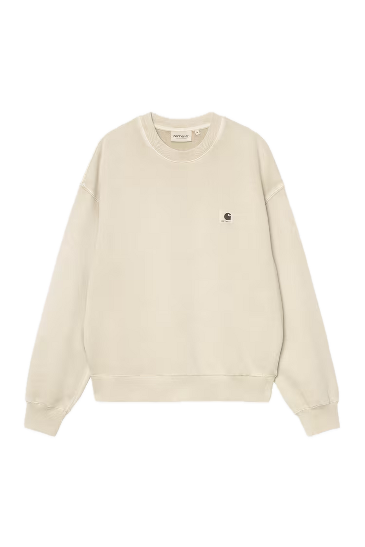 CARHARTT W'NELSON CREWNECK STONE GARMENT DYED FRONT