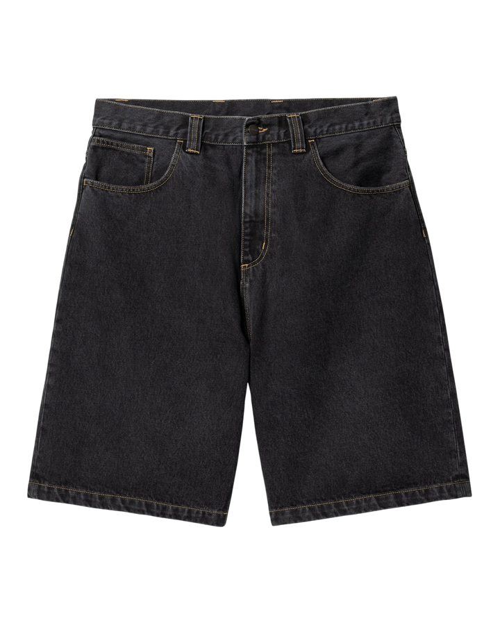BRANDON SHORT STONE WASHED BLACK