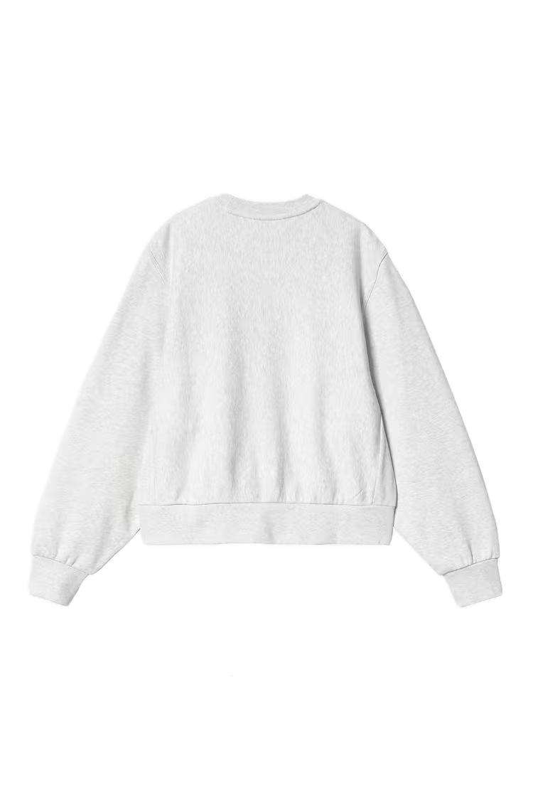 W' AMERICAN SCRIPT SWEAT ASH HEATHER