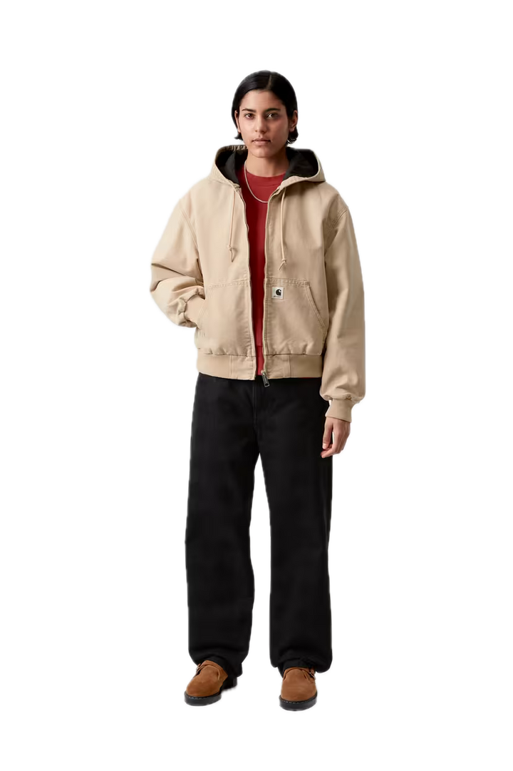 CARHARTT W'OG ACTIVE JACKET DUSTY H BROWN STONE CANVAS WOMENM FIT
