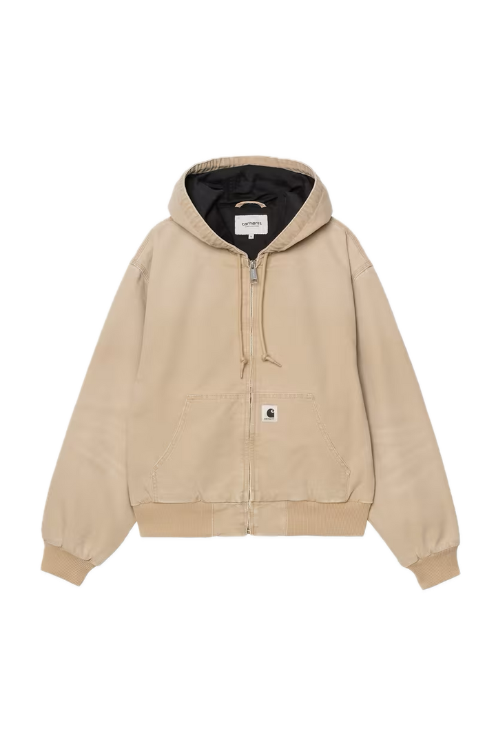 CARHARTT W'OG ACTIVE JACKET DUSTY H BROWN STONE CANVAS WOMEN FRONT