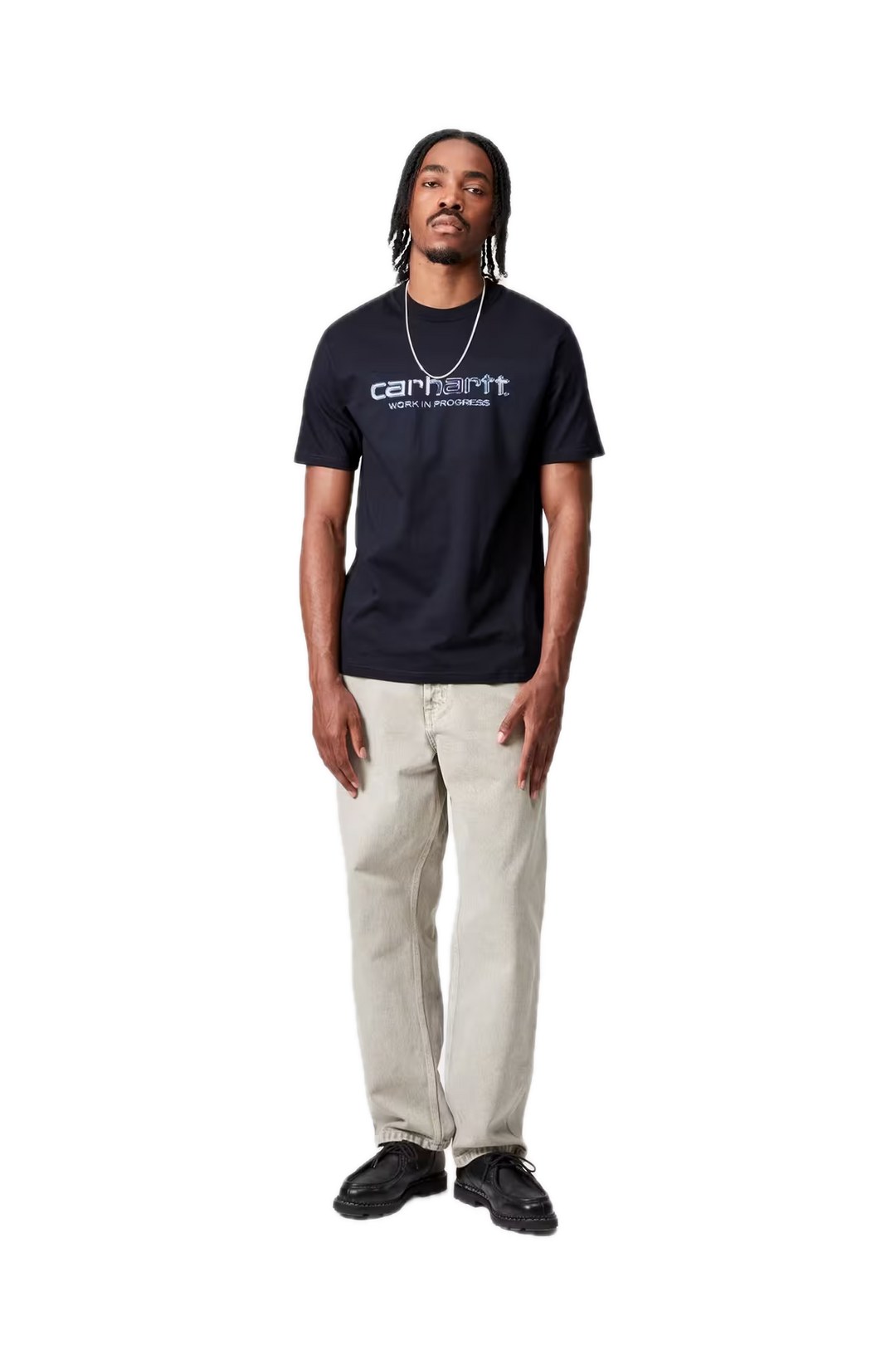 SOLAR CHROME SCRIPT TEE BLACK