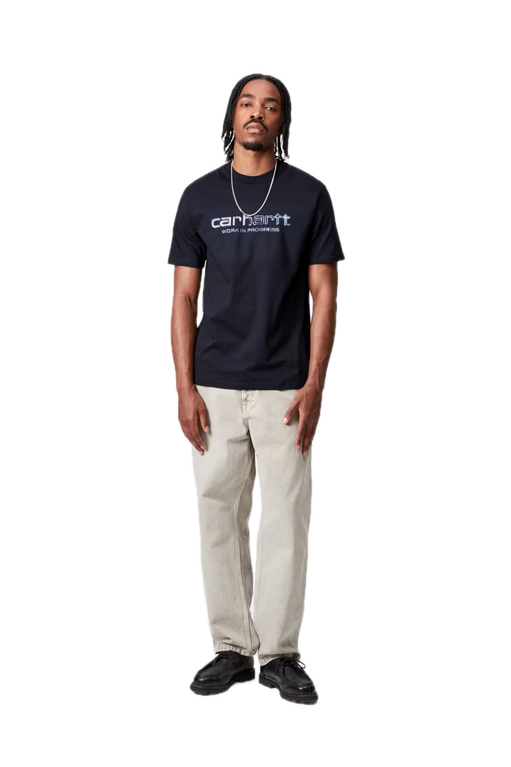 SOLAR CHROME SCRIPT TEE BLACK