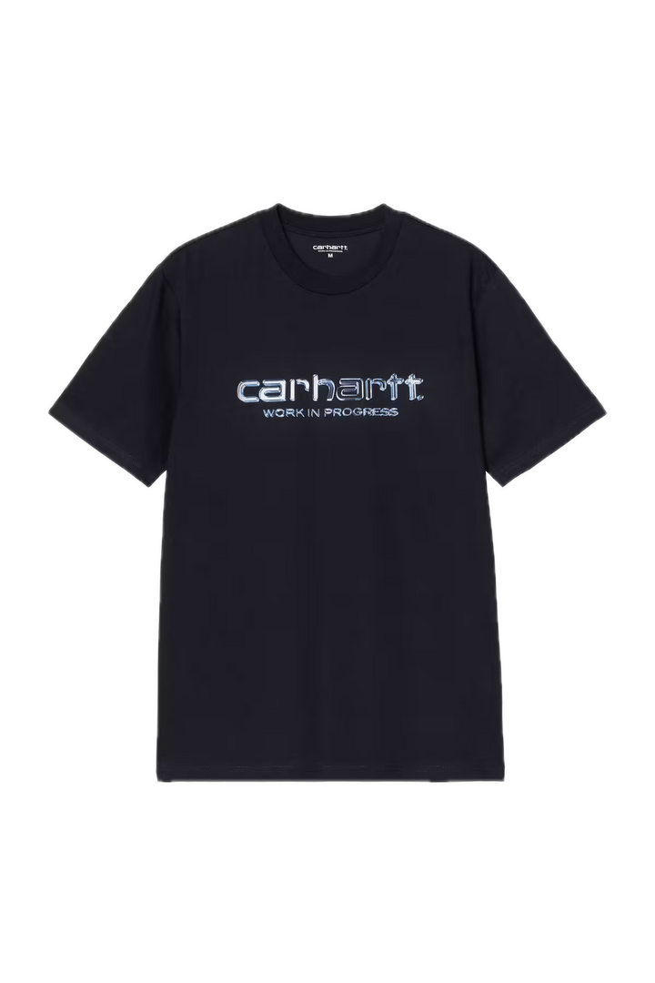 SOLAR CHROME SCRIPT TEE BLACK
