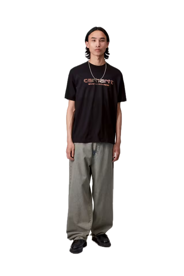 SOLAR CHROME SCRIPT TEE BLACK