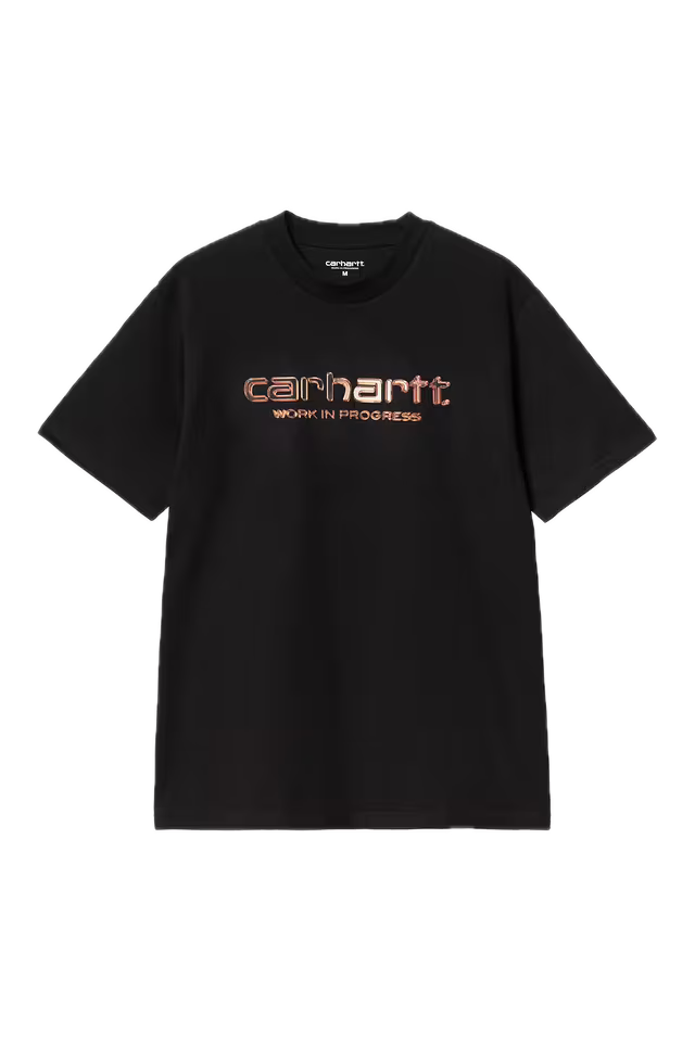 SOLAR CHROME SCRIPT TEE BLACK
