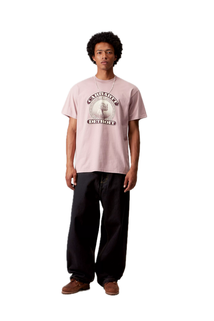 COLD WORLD TEE GLOSSY PINK