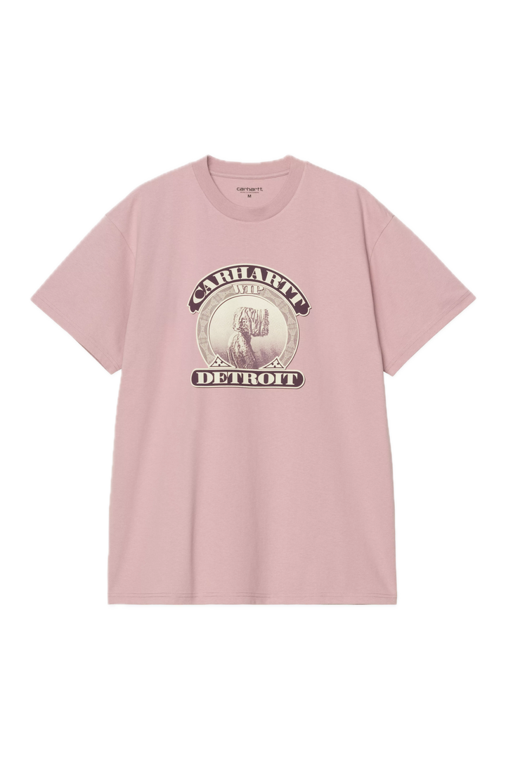 COLD WORLD TEE GLOSSY PINK