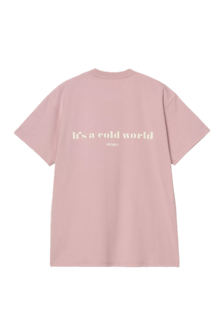 COLD WORLD TEE GLOSSY PINK