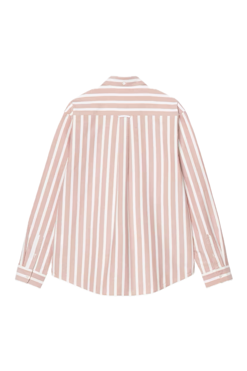 DEVEN SHIRT OXIDE RED/WHITE