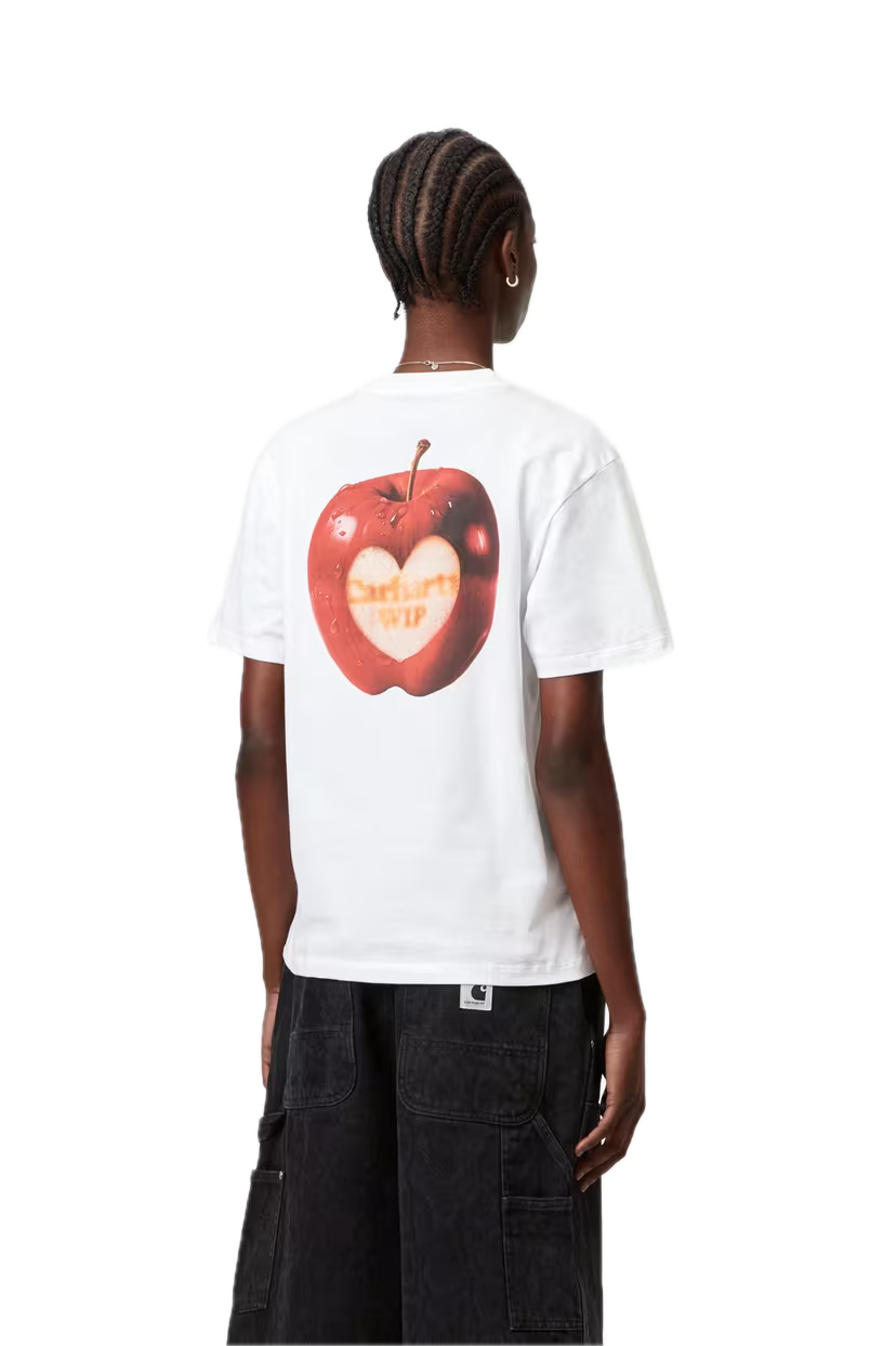 CARHARTZT W'SPOILED TEE WHITE DETAIL BACK