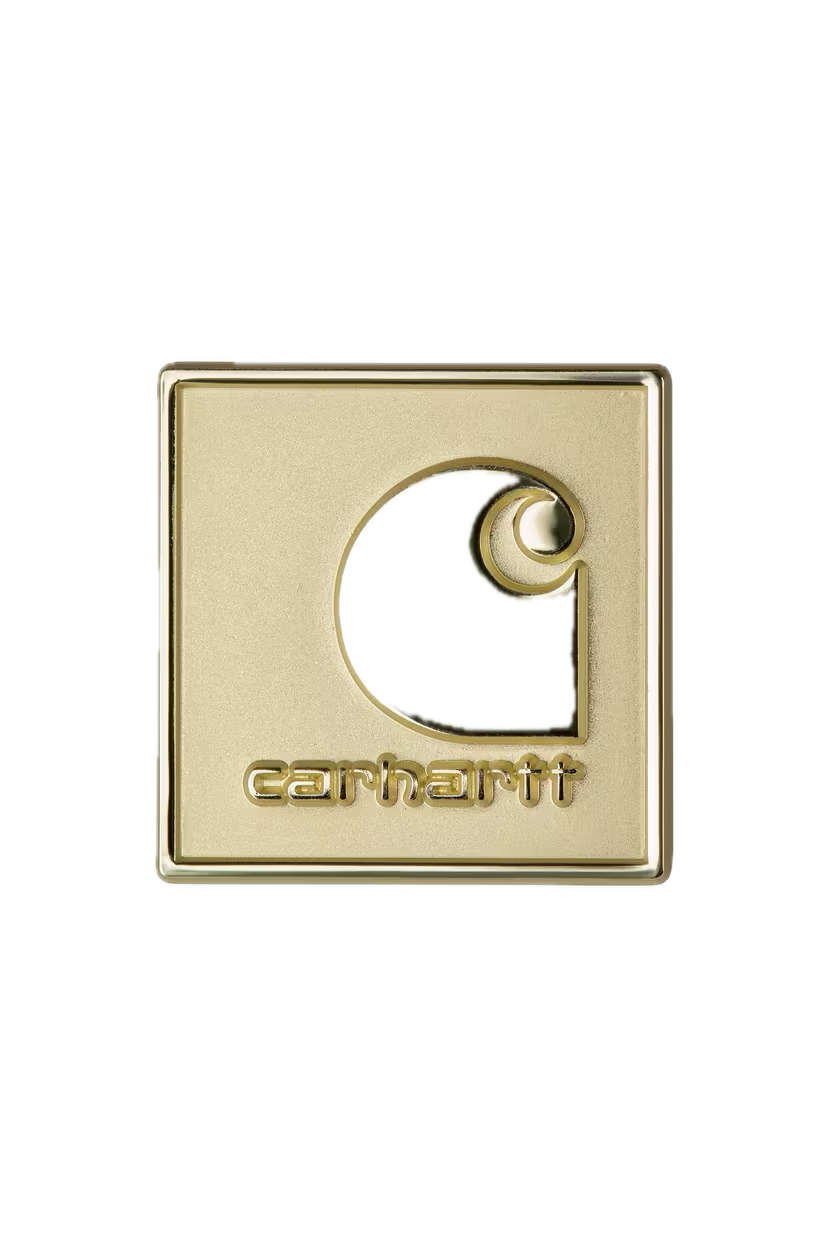 SQUARE LABLE PIN GOLD