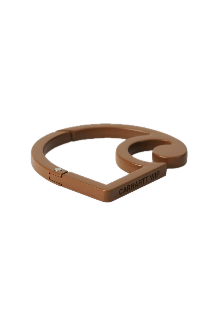 C-LOGO CARABINER BROWN
