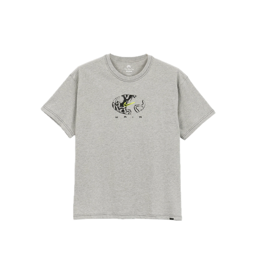 NIKE SB ISHOD WAIR NEON STITCH TEE GREY FRONT