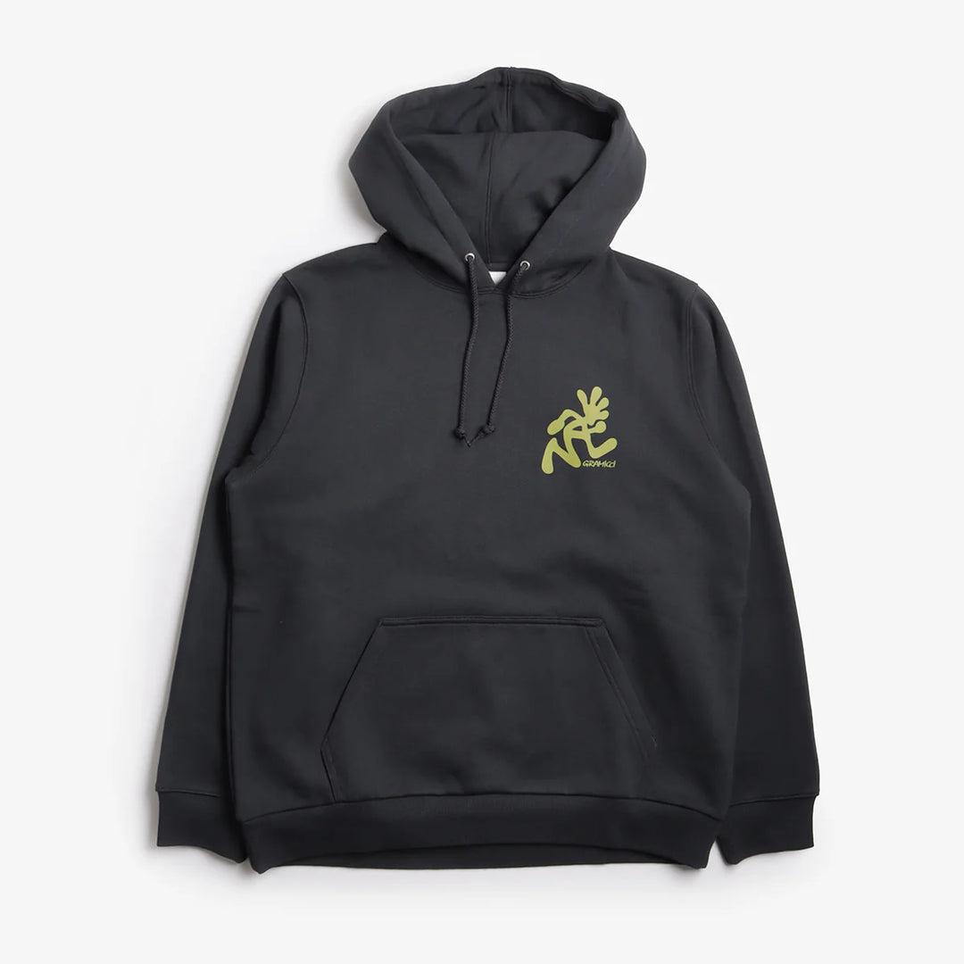 RUNNING MAN HOODED SWEATSHIRT VINTAGE BLACK