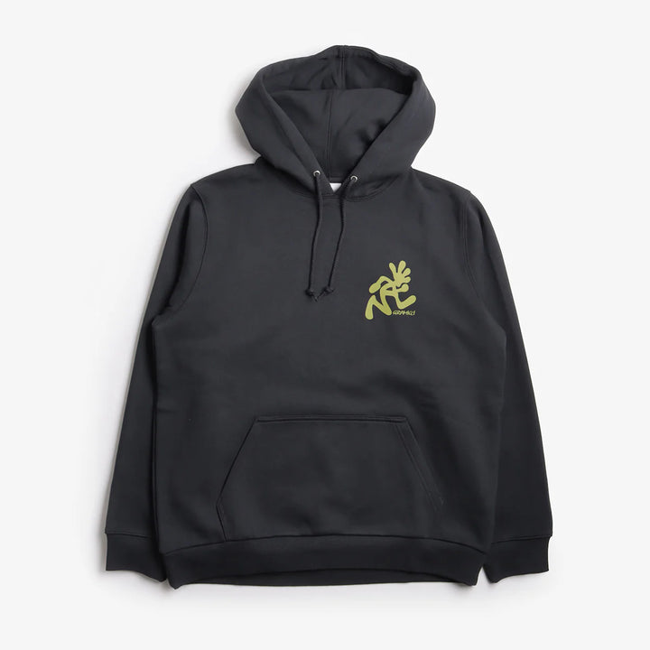 RUNNING MAN HOODED SWEATSHIRT VINTAGE BLACK