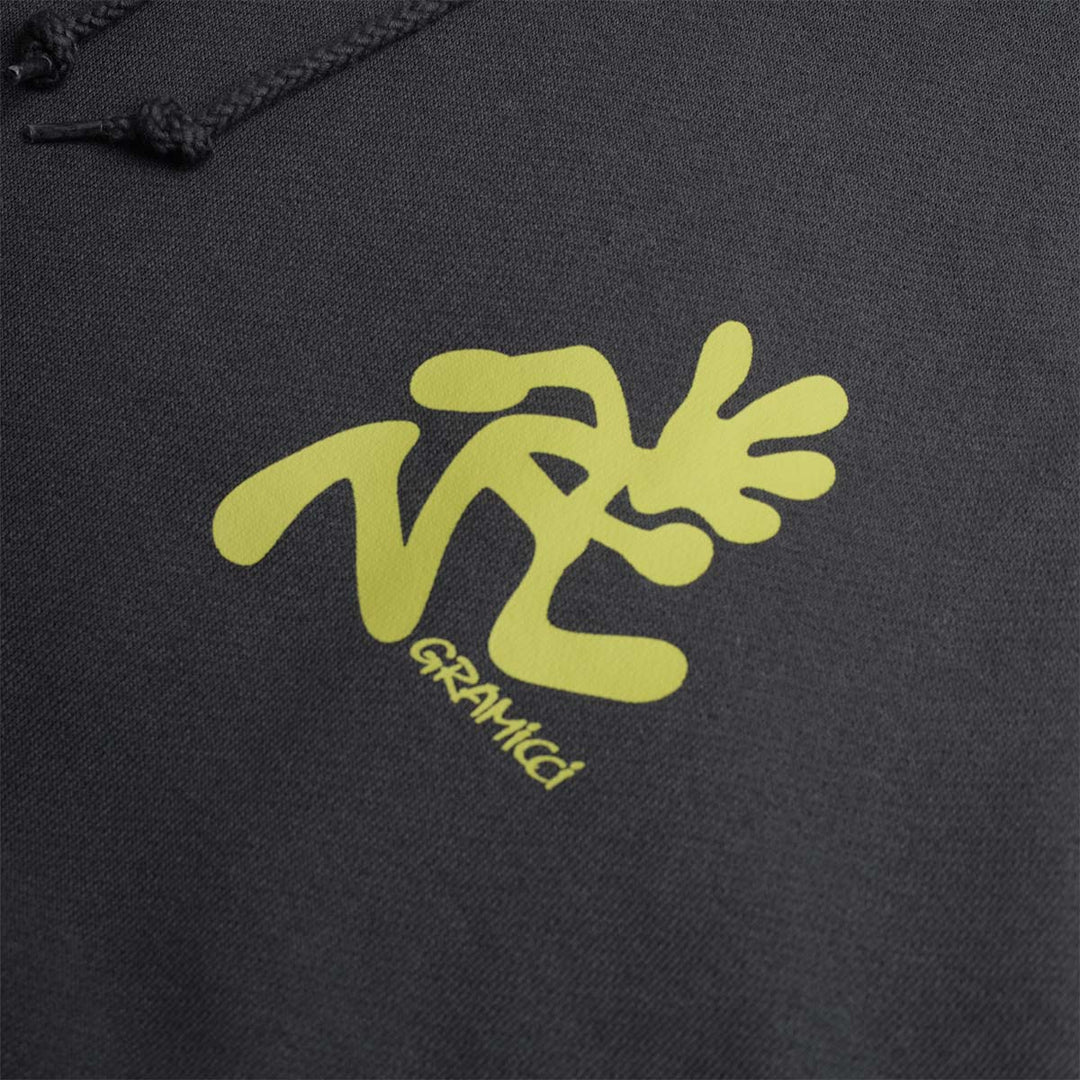 RUNNING MAN HOODED SWEATSHIRT VINTAGE BLACK