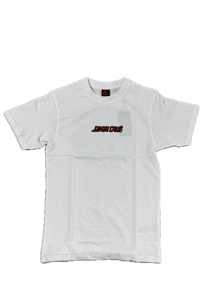 ROSKOPP MONSTER STRIP TEE WHITE