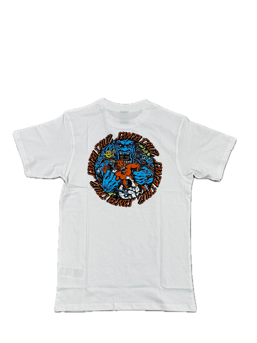 ROSKOPP MONSTER STRIP TEE WHITE