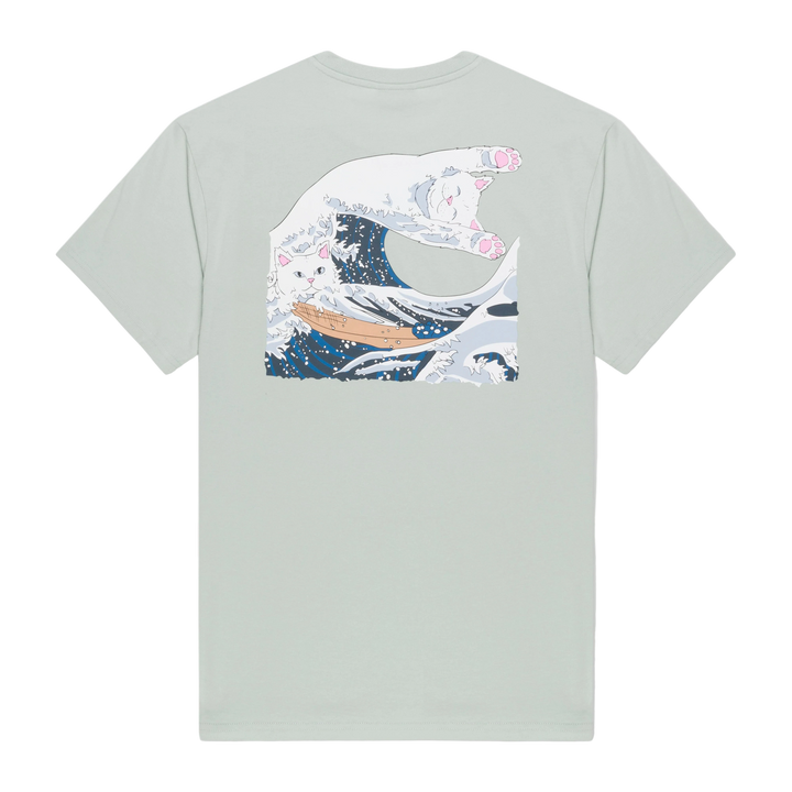 GREAT WAVE TEE SAGE GREY
