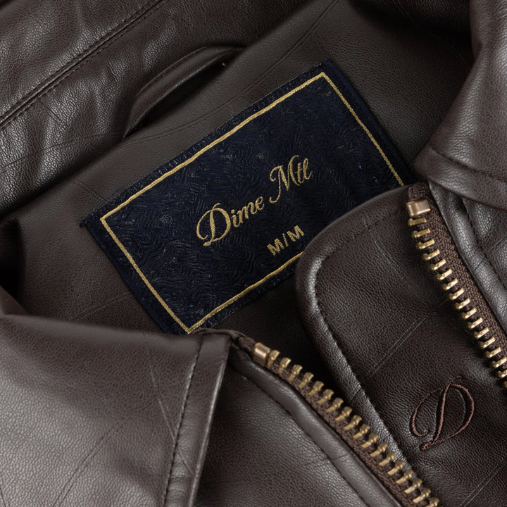 DEBOSSED WAVY JACKET BROWN