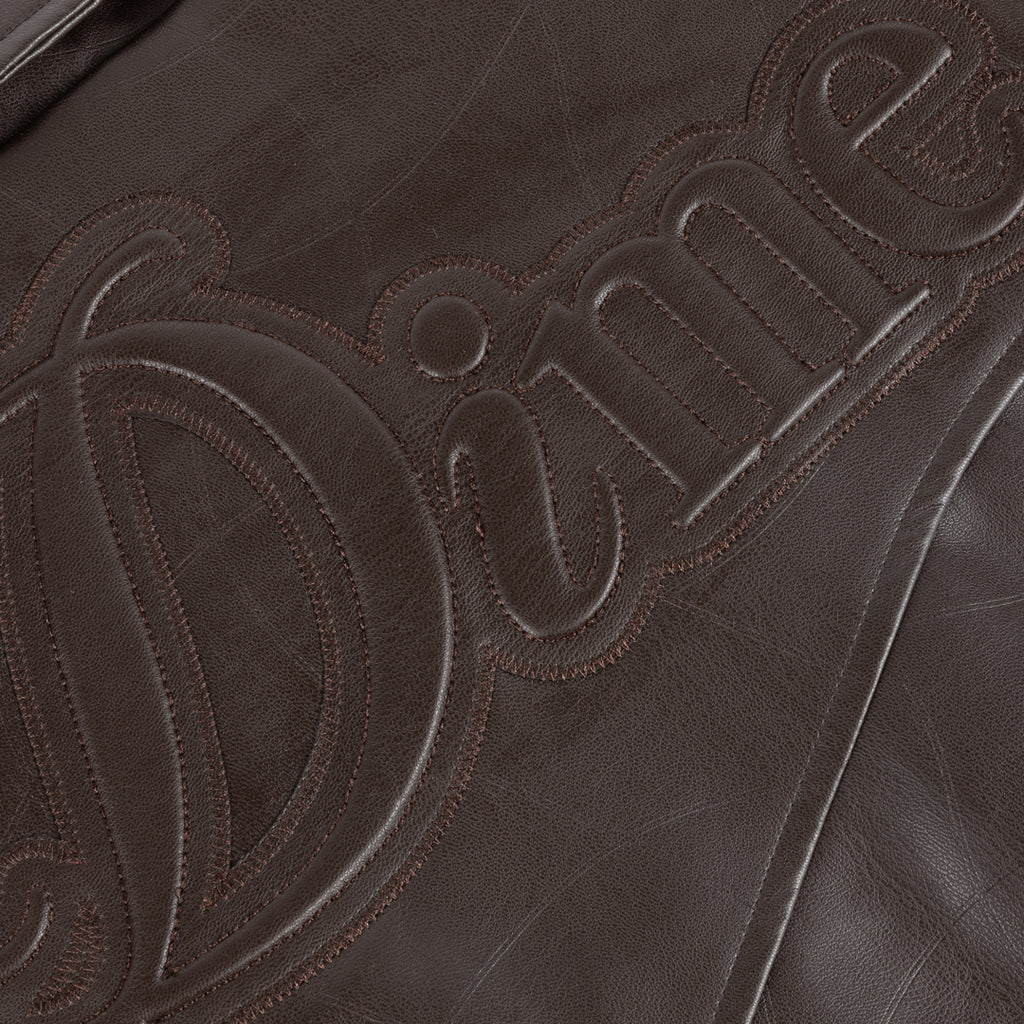 DEBOSSED WAVY JACKET BROWN