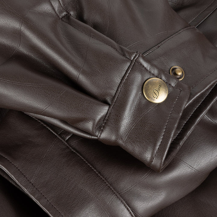 DEBOSSED WAVY JACKET BROWN