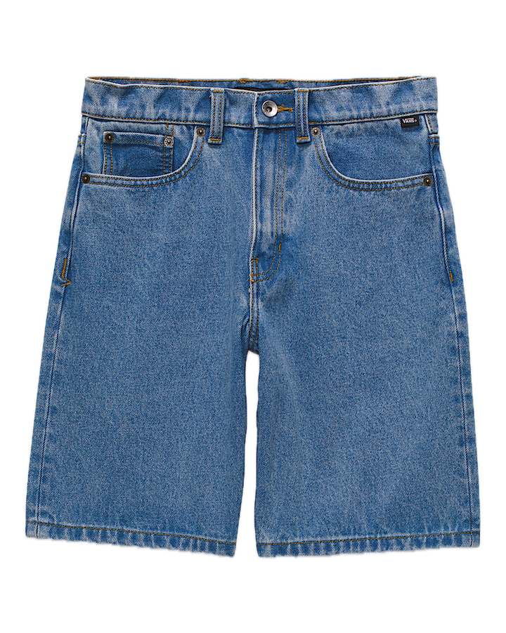 KIDS CHECK-5 BAGGY DENIM STONEWASH SHORT