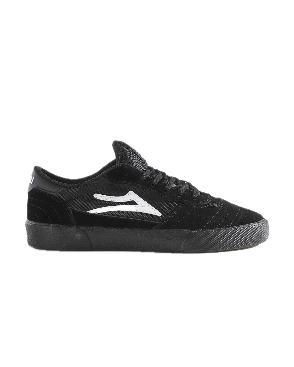Lakai Sneaker Skate Shoe Black Suede Front