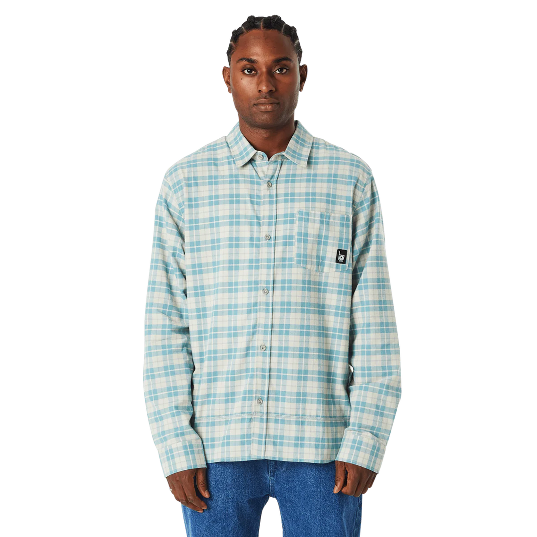 MODAL PLAID SHIRT PUTTY