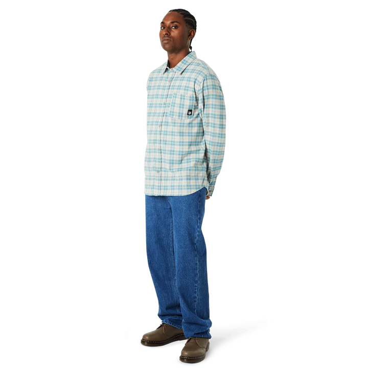 MODAL PLAID SHIRT PUTTY