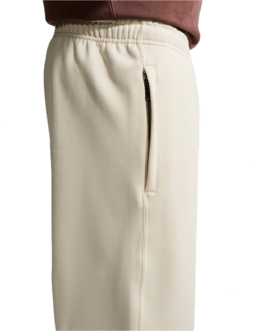 SOLO SWOOSH CUFFED FLEECE PANT COCONUT MILK