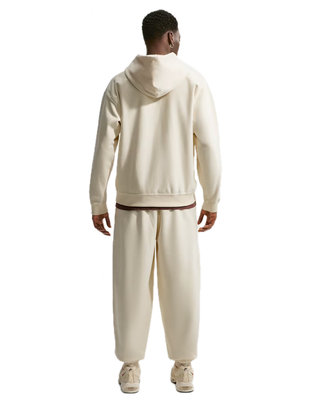 SOLO SWOOSH CUFFED FLEECE PANT COCONUT MILK