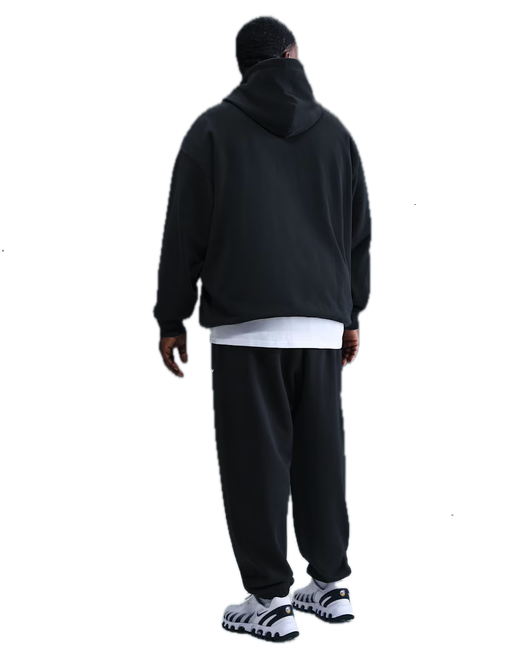 SOLO SWOOSH CUFFED FLEECE PANT BLACK