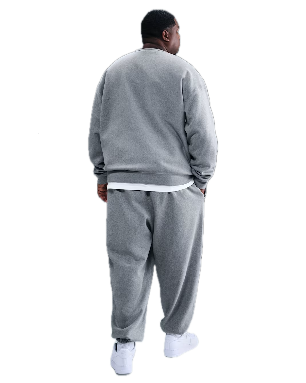 SOLO SWOOSH CUFFED FLEECE PANT GREY