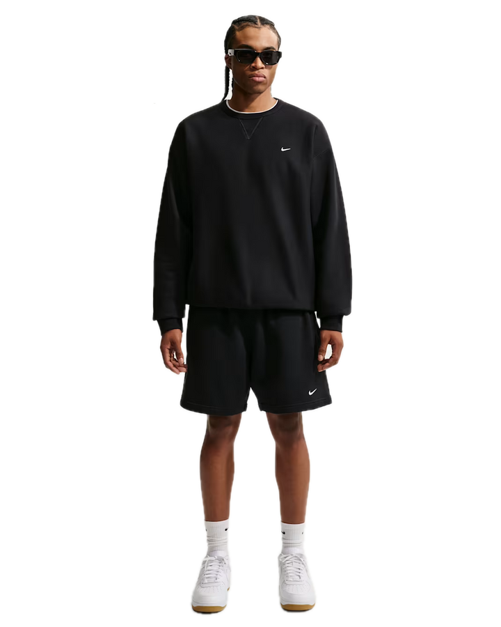 SOLO SWOOSH FLEECE CREWNECK BLACK