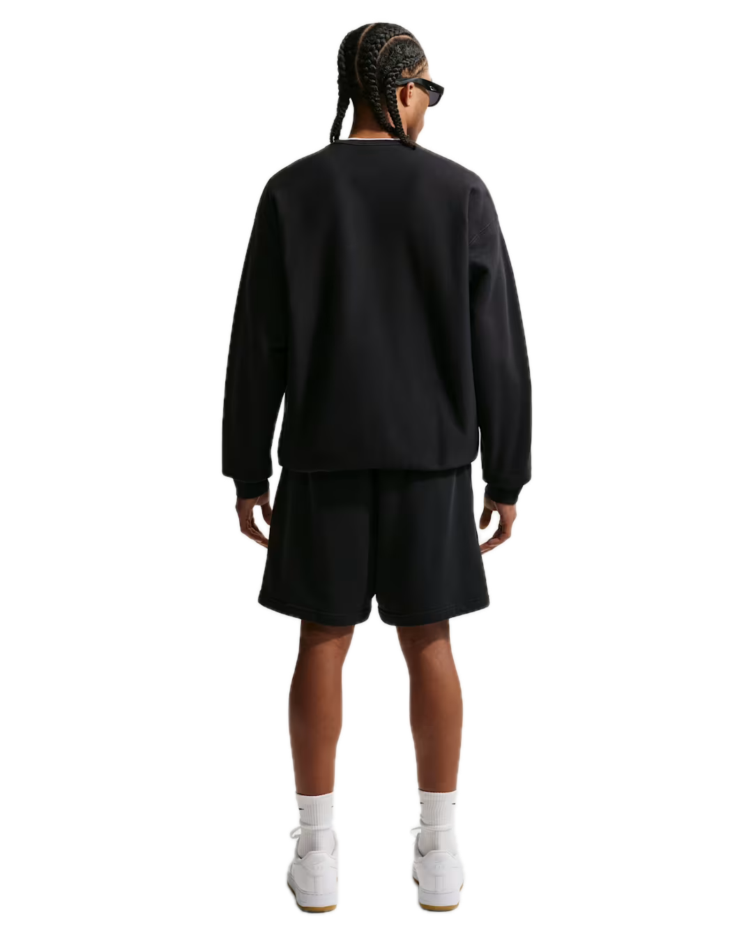 SOLO SWOOSH FLEECE CREWNECK BLACK