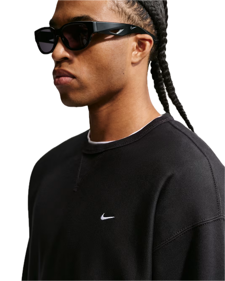 SOLO SWOOSH FLEECE CREWNECK BLACK