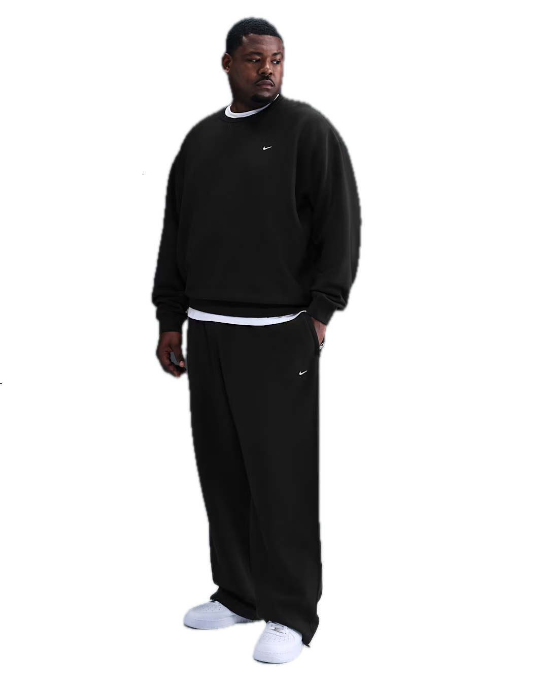 SOLO SWOOSH FLEECE OPEN-HEM PANT