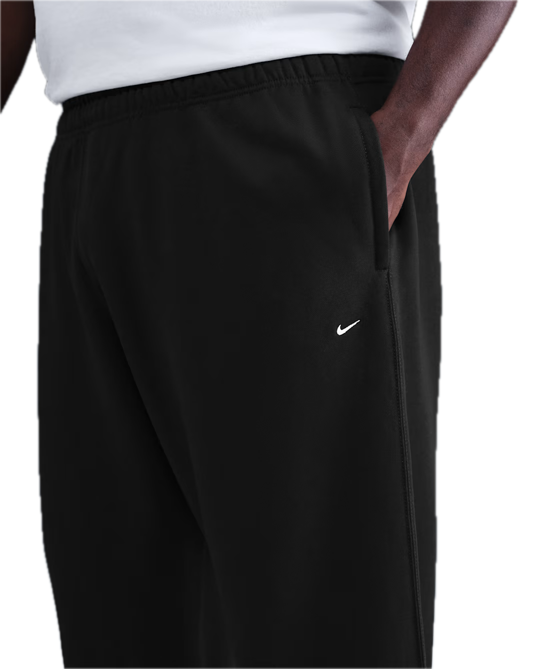 SOLO SWOOSH FLEECE OPEN-HEM PANT