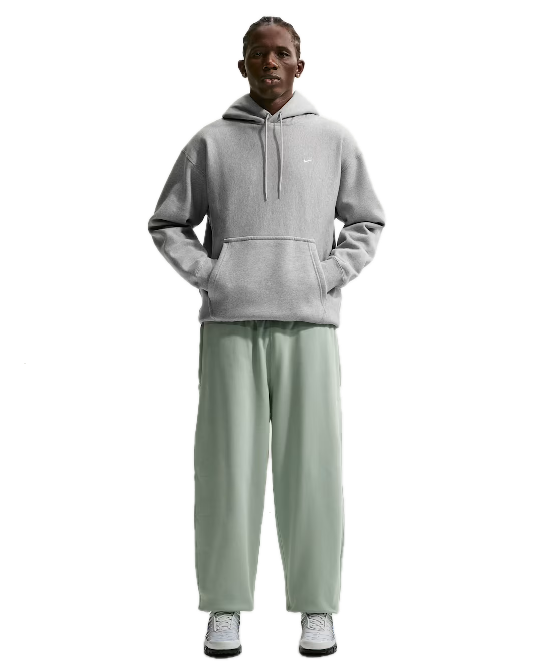 SOLO SWOOSH PULLOVER HOODIE GREY
