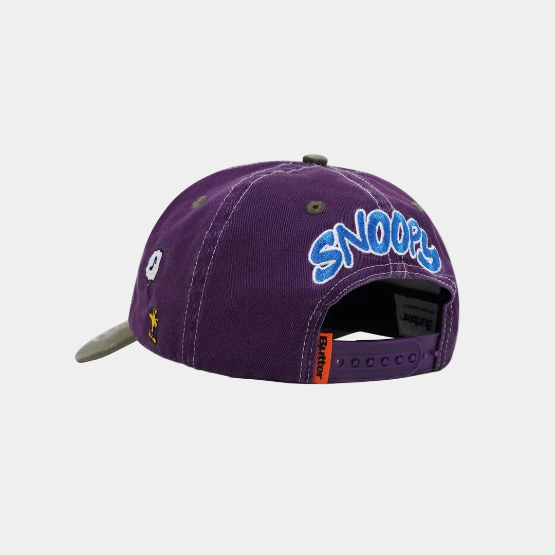 MUSIC SNAPBACK CAP WASHED PURPLE/FERN
