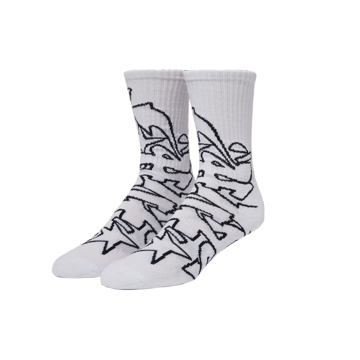 OUTLINES CREW SOCK WHITE